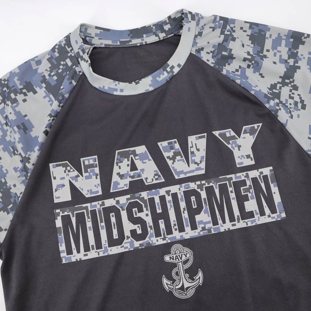 Navy Midshipmen OHT Camo T-Shirt Gray Short Sleeve Mens Medium Colosseum